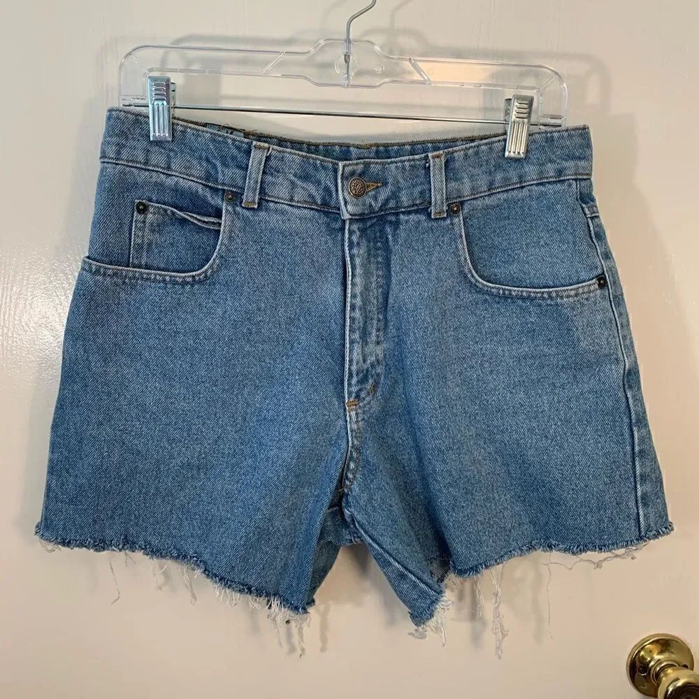 New man EUC high waisted cutoff jean shorts Size 30